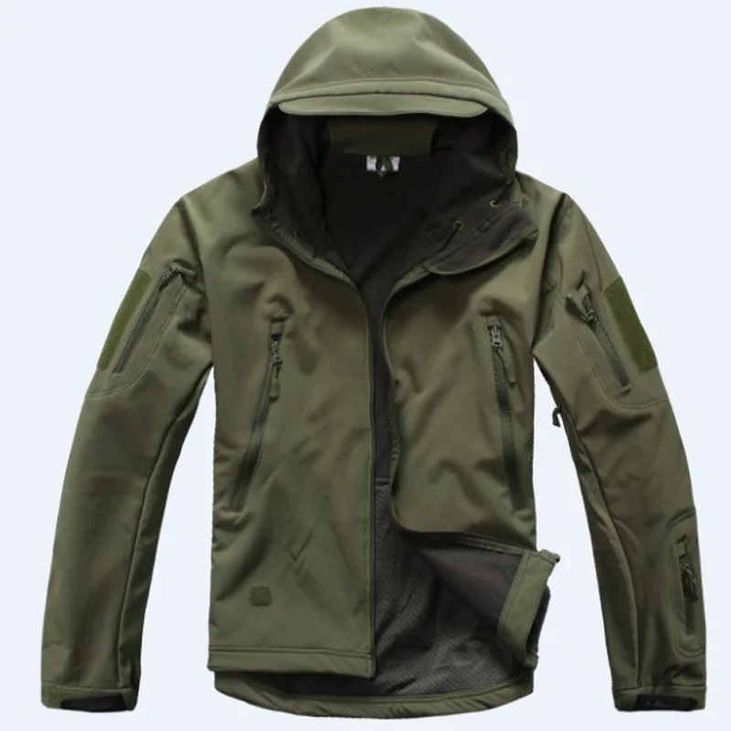 Esporte ao ar Ternos de Caça Militar à Prova Sharkskin Conjuntos Tático Livre Dwaterproof Água Camuflagem Terno Homem Escalada Caminhadas Jaqueta ou Calças Tad 19 Jaq. caminhada
