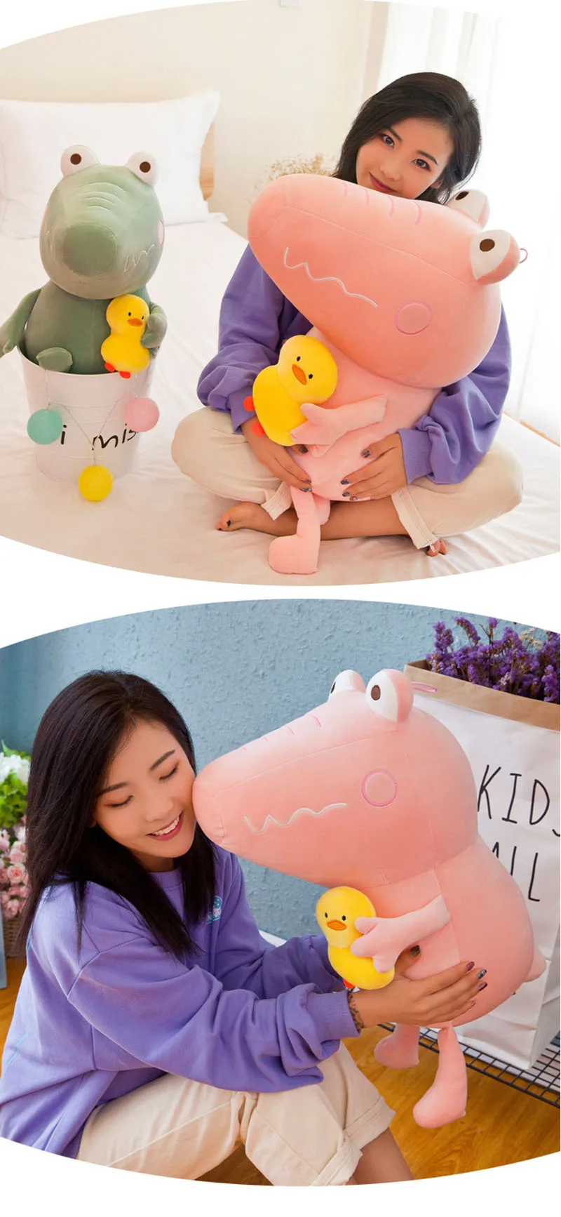 1pc 25/35/45cm Simulation Crocodile Plush Toys Stuffed Soft Animals Plush Cushion Pillow Doll Home Decoration Gift for Baby