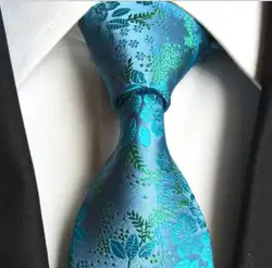 Мода 2017 г. Дизайн 8 см молодых галстук Китайский стильный голубой цветочный, высокое качество нежный Для мужчин тканые Gravata для Для мужчин