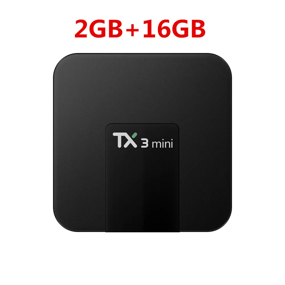 TX3 Мини Android 7,1 Smart tv BOX 2 Гб 16 Гб Amlogic S905W четырехъядерный ТВ-приставка H.265 4K WiFi Bluetooth IP tv box 1 ГБ 8 ГБ - Цвет: 2G 16G