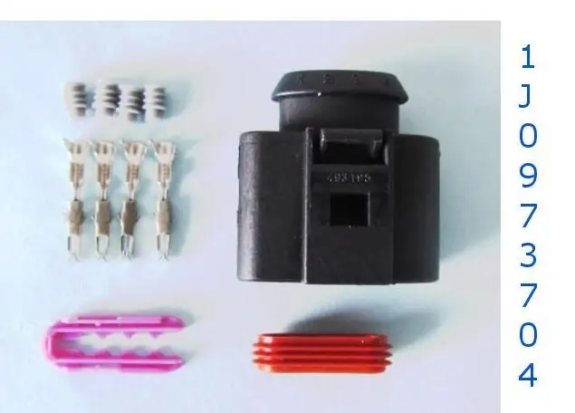 4-polig Stecker 1J0973704 1J0 973 704 für Audi VW Seat Skoda VAG 4-Pin