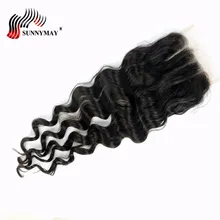 Sunnymay Brazilian Three Part Loose Wave Lace Closure With Baby Hair Bleached Knots Human Hair Closure Swiss Lace Sunnymay Brazilian Three Part Loose Wave Lace Closure With Baby Hair Bleached Knots Human Hair Closure Swiss Lace
