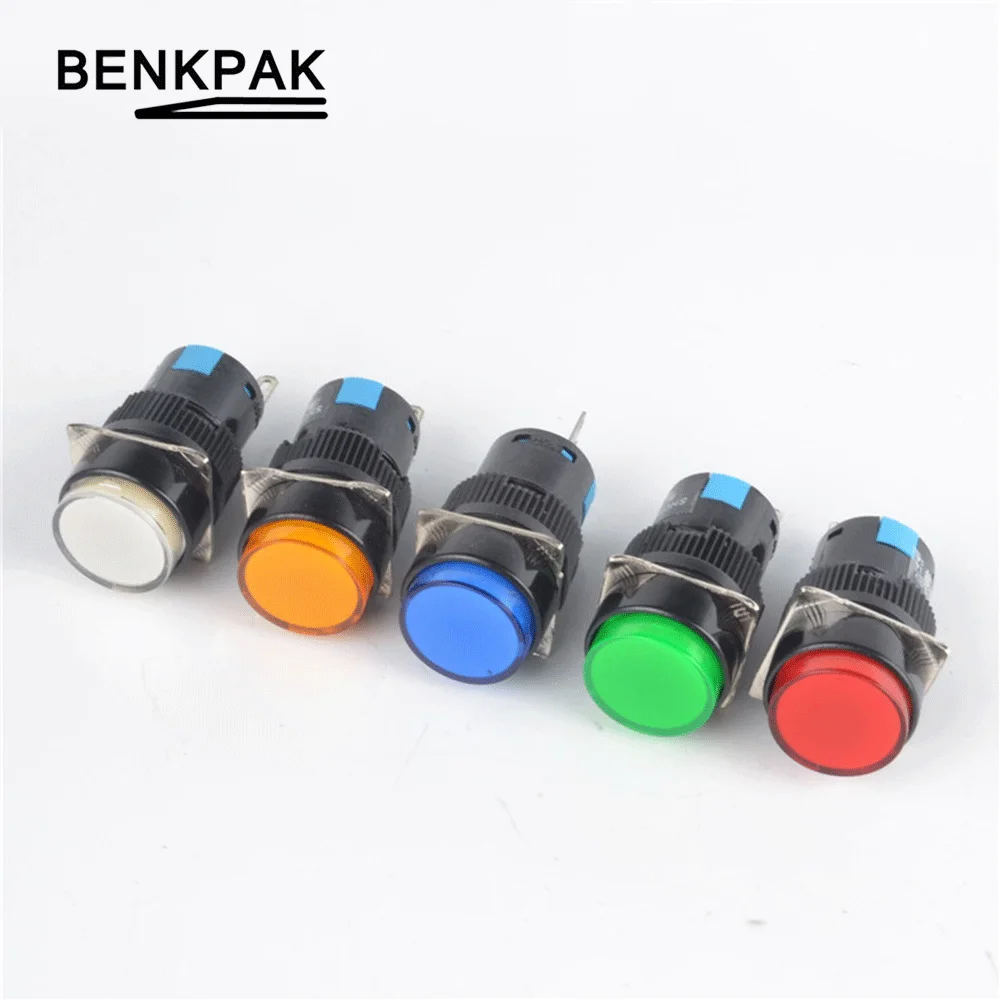 1PC 16mm Momentary & Self-locking Push Button Switch 3pins | Обустройство дома