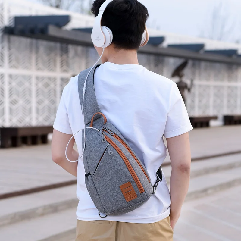 DINGXINYIZU Men Chest Pack Large Capacity Sling Shoulder Bag Multifunction Crossbody Bag for Men Messengers Bag Travel Back Pack DINGXINYIZU Men Chest Pack Large Capacity Sling Shoulder Bag Multifunction Crossbody Bag for Men Messengers Bag Travel Back Pack