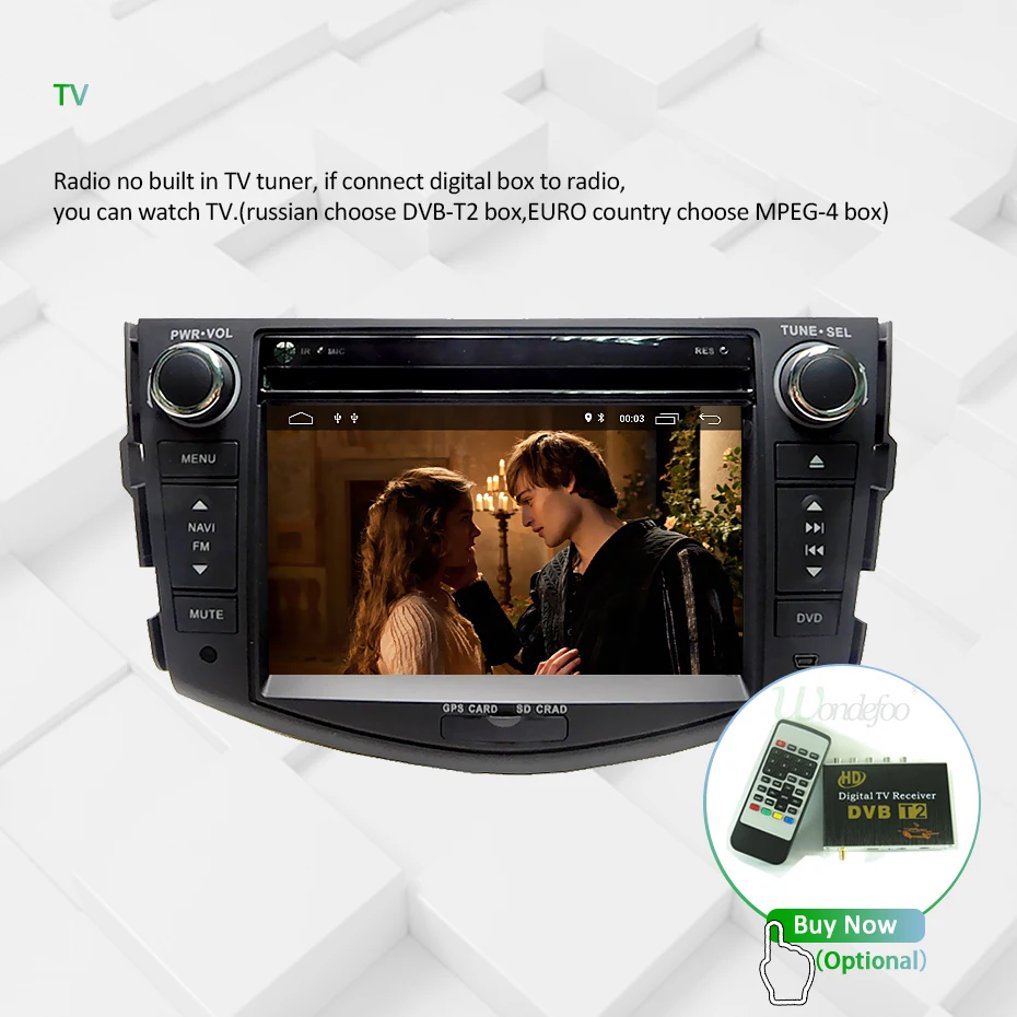 Clearance DSP IPS 2 din Android 9.0 64G Car DVD player For Toyota RAV4 Rav 4 2007 2008 2009 2010 2011 GPS wifi radio screen navigation pc 31