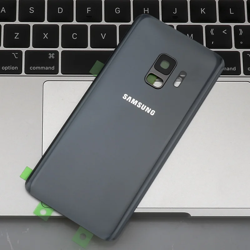 5," чехол на заднее стекло для samsung Galaxy S9 G960F задняя крышка на батарейку для samsung S9 объектив камеры - Цвет: S9 Gray