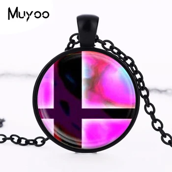 

Super Smash Bros Ball and Black Mens chain Handmade Fashion brass Necklace Round Pendant steampunk Jewelry Gift women toy HZ1