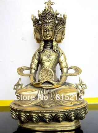 

Free Shipping bi0062 Buddhist bronze VAIROCANA, Herr der Mitte buddha statue