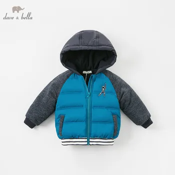 

DBA7782 dave bella baby boy jacket children blue outerwear fashion winter coat