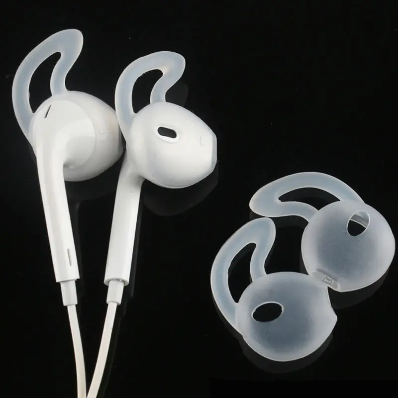  4Pcs/2Pairs Silicone Ear Pads buds Tips In-Ear Headset Earbuds Eartips Earplugs for iPhone 5 5s 6s Earphone Earpods 