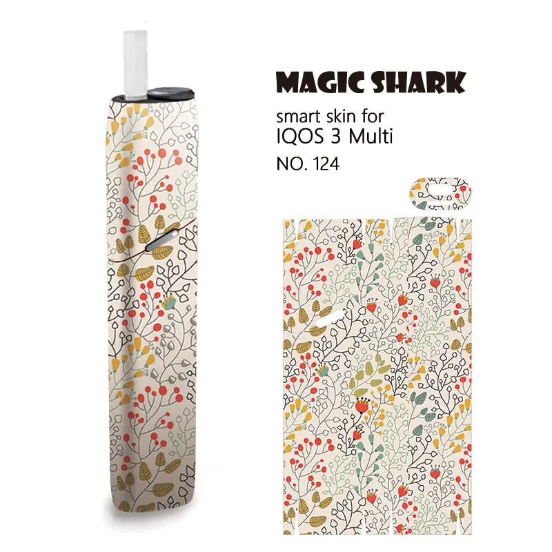 Защитный чехол Magic Shark Green Leaf для электронной сигареты IQOS 3|Наклейки телефонов| |