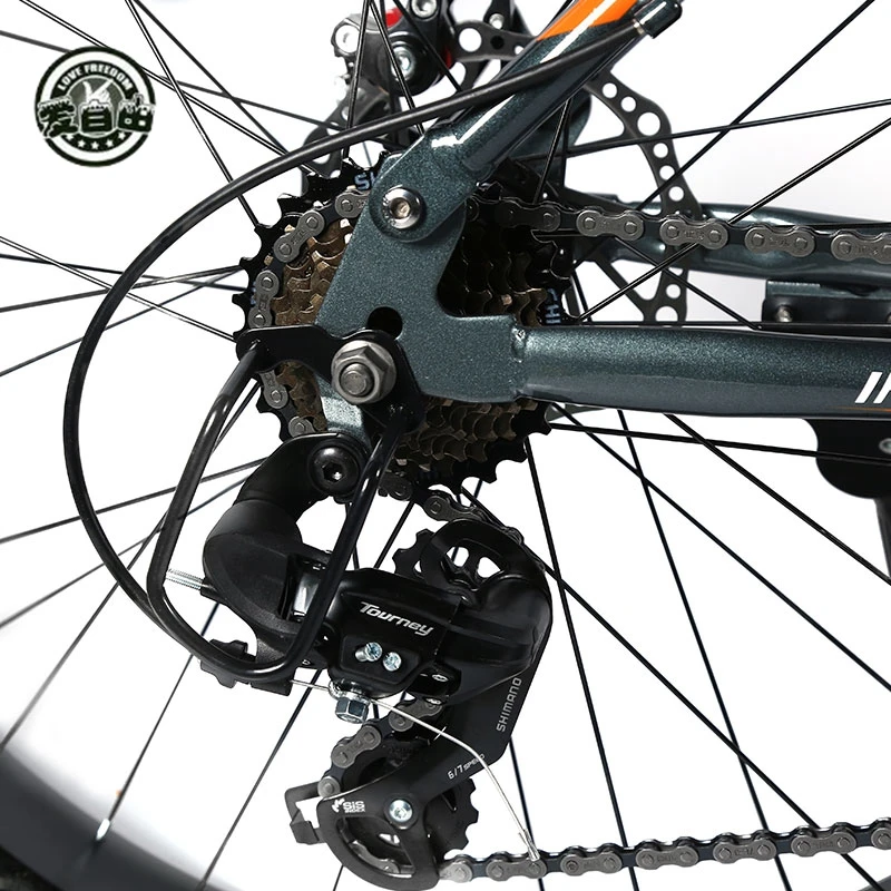 Cheap Love Freedom High Quality Bicycle 21/24 Speed Mountain Bike 26 Inch 4.0 Fat Tire Snow Bike Double disc Shock Absorbing Bicycle 5