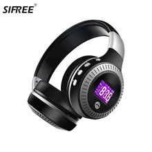 B19 Bluetooth наушники Беспроводной стерео наушники с микрофоном гарнитуры Micro-SD слот для карты FM радио для телефона и ПК