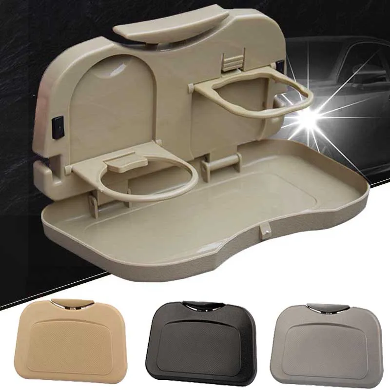 Child Car Seat Tray Car Seat Foldable Table Kids Toy Food Water Holder Children Portable Table For Car Baby Food Desk Storage