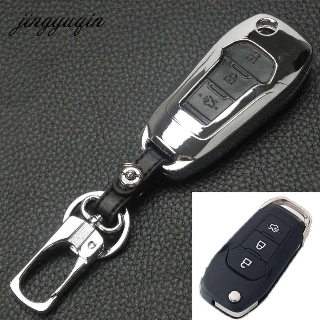 Складной чехол для ключей jingyuqin с дистанционным управлением Ford Focus Mondeo Mustang Explorer 3