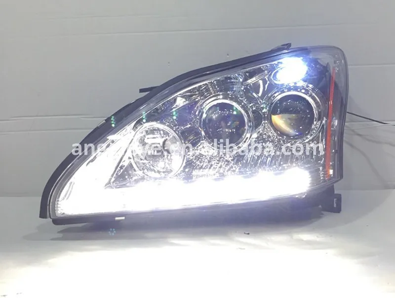 Для herrier Kluger для Lexus RX330 RX300 RX350 led головного света лампы передних для 2004-2009year RX330 серебряный цвет SN