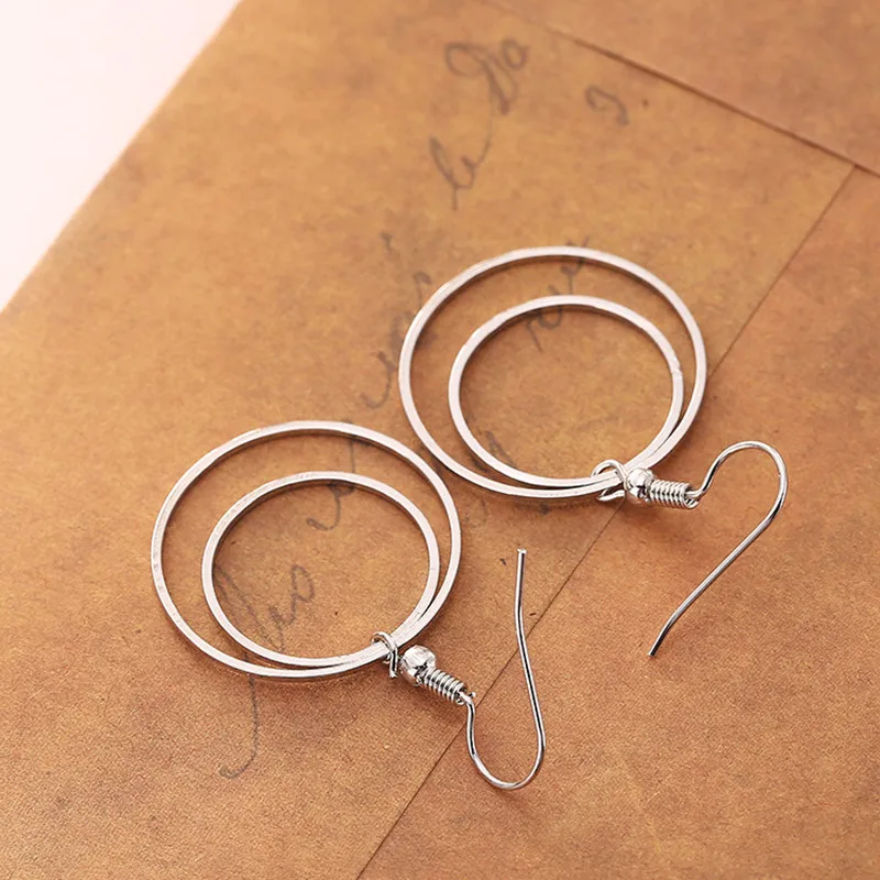 Orecchini cerchio pendientes mujer moda aros Винтажные серьги геометрические висячие кольца золотые