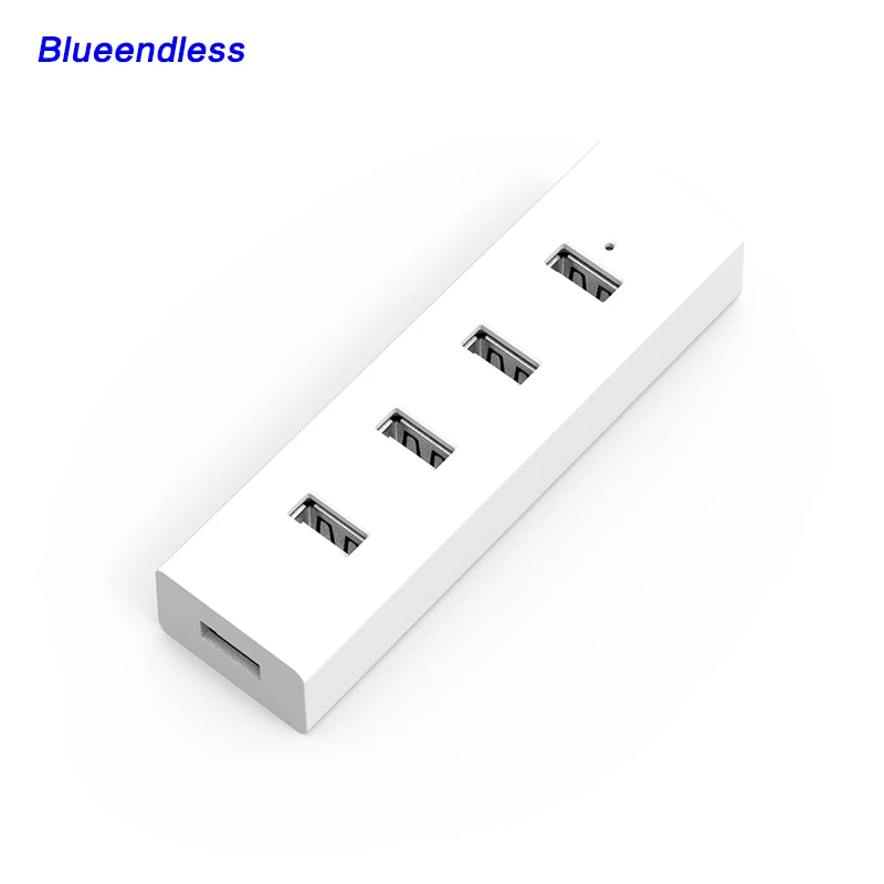 

Blueendless Plastic 4 port usb 2.0 hub Super light notebook computador usb hub 4 port accessories pc Multi-color high quality
