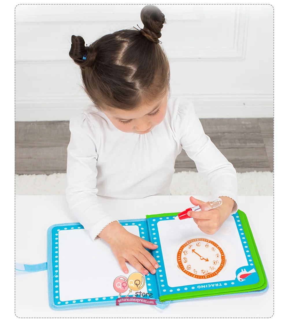 MiDeer Дети Коврик для рисования портативный книги по искусству Craft Многоразовые Путешествия каракули Цветовая панель малышей обучения