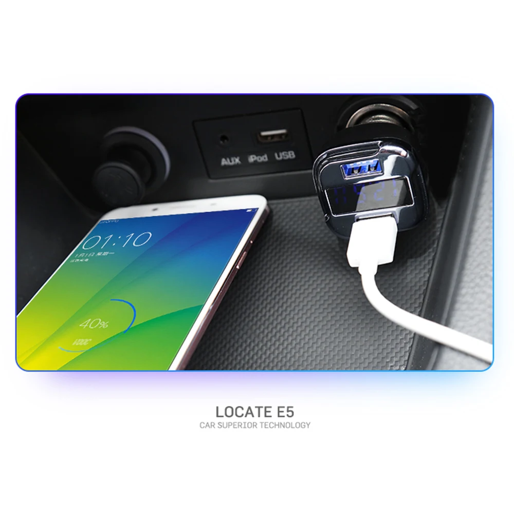 Drikke sig fuld utilsigtet Australien Locate E5 Car Search Location Car Charger Car Tracker Locator Dual USB Car  Charger Mini Mobile App Tracking _ - AliExpress Mobile