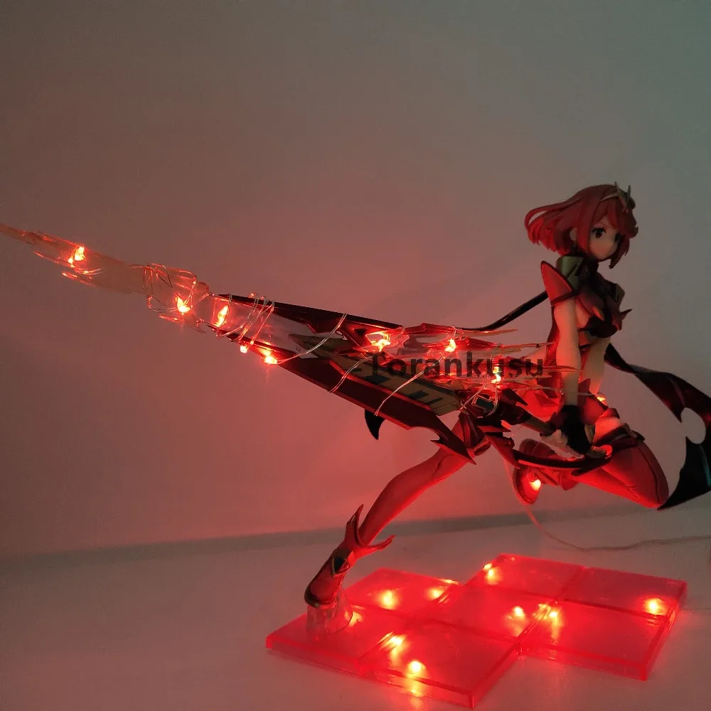Xenoblade Chronicles 2 Pyra Homura ПВХ Статуэтка аниме Led Коллекционная фигурка игрушка