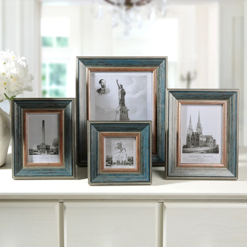 

New Style Wooden Picture Frame,Creative Vintage Style Photo Frames,Classic Photo Frame Family,Wedding Picture Frame Wall Desktop