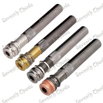 

1Pcs Brass 6.35 Threaded Cylinder guitar Strap End Pin Jack Socket With Long Threaded bushing Sleeve for Guitar Accessories