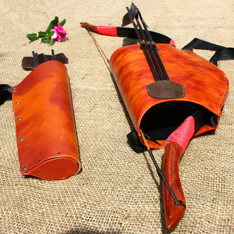 Preise Leder Bogenschießen Köcher Pfeil Schießen Jagd Tasche für Pfeil und Bogen Verbindung Recurve Bogen Tasche Pfeile Halter