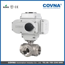 Три пути Нержавеющая сталь мяч Клапан