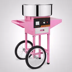 Бесплатная доставка электрический коммерческий хлопок конфеты машина/Floss Maker розовый тележка стенд