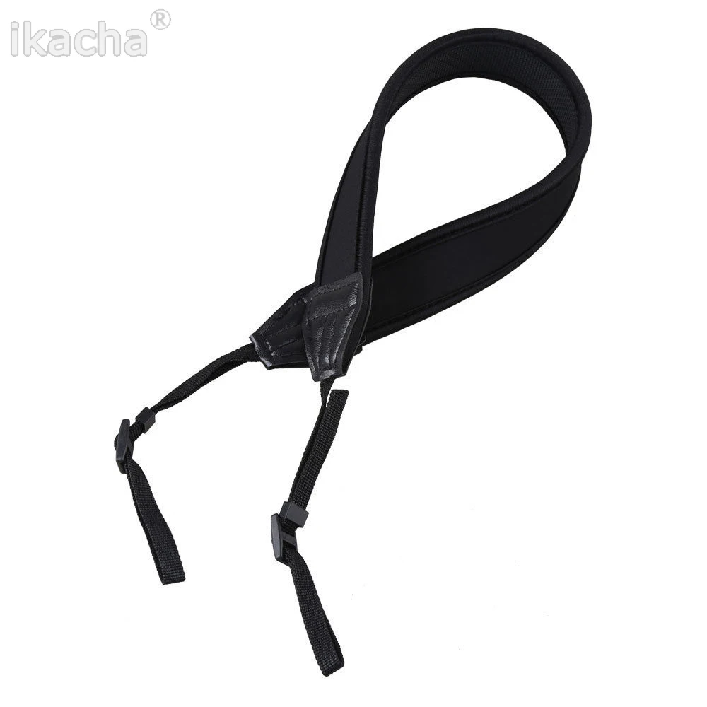 Black Adjusted Neoprene Neck Strap Belt for Canon for Nikon for Sony for Pentax DSLR Camera (2)