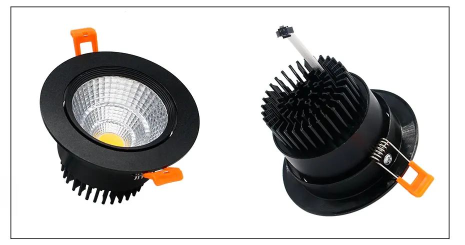 [DBF]Angle Adjustable 5W 9W 12W COB LED Recessed Downlight 3000K/4000K/6000K LED Ceiling Spot Light+AC85V-265V Driver Home Decor