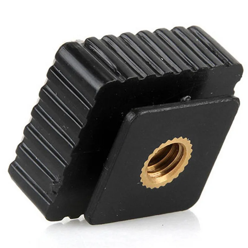 Camera Screw Mount 1PCS Flash Hot Shoe Mount Adapter Speedight Flash Cold Hot Shoe Bracket Mount Adapter 1/4" Screw For Studio Speedight Tripod