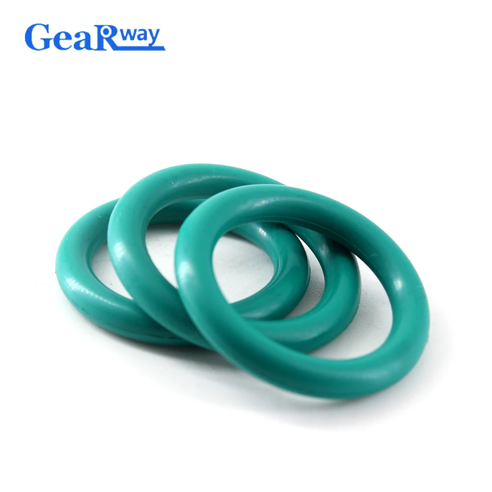 Gearway 5 7 мм Толщина уплотнительное кольцо зеленый FKM резиновая прокладка