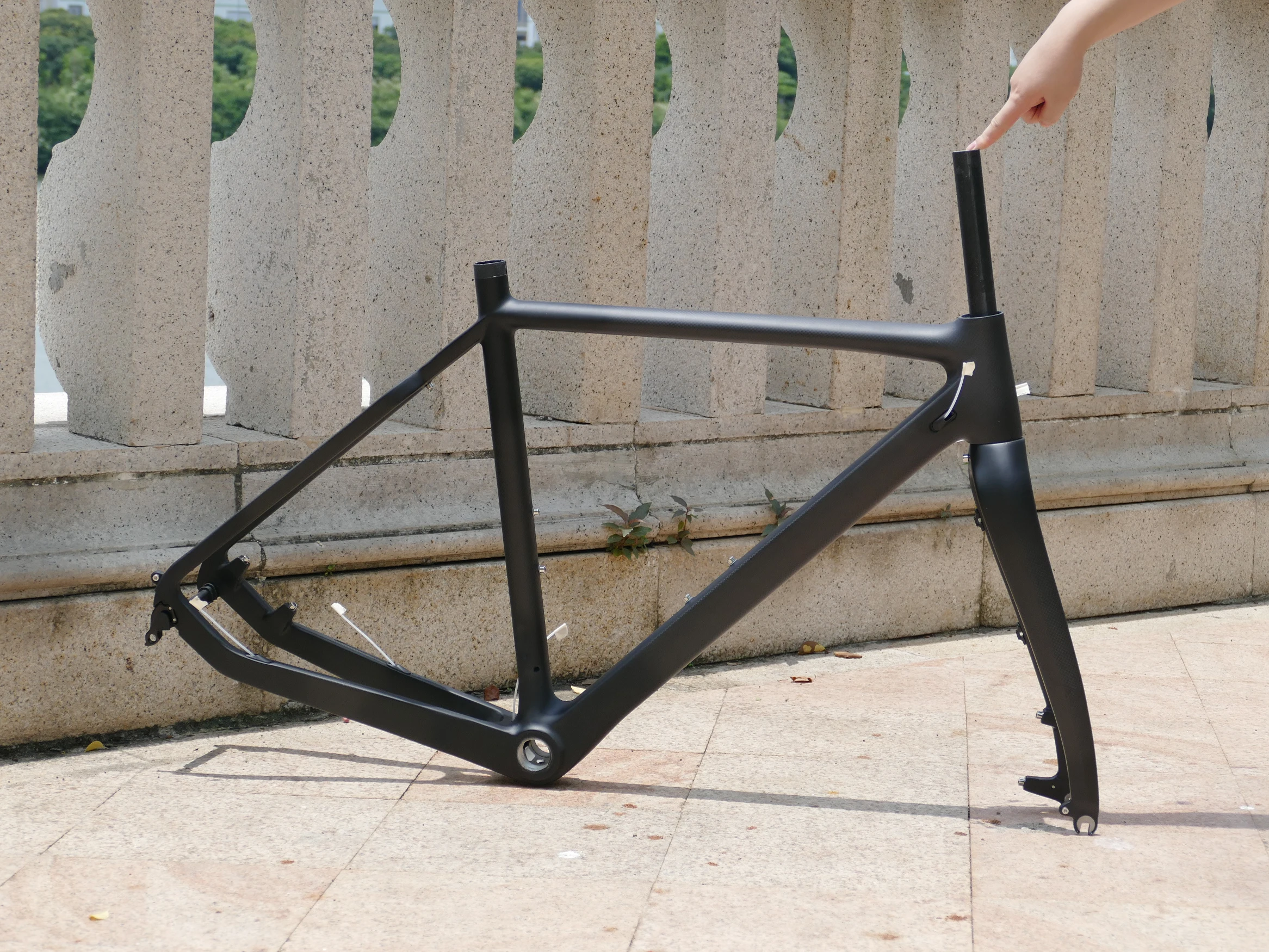 

2019" Full Carbon Matt Glossy Cyclocross Disc Brake Frame Bike Bicycle Cycling Cyclo Cross Frame 53cm & Fork