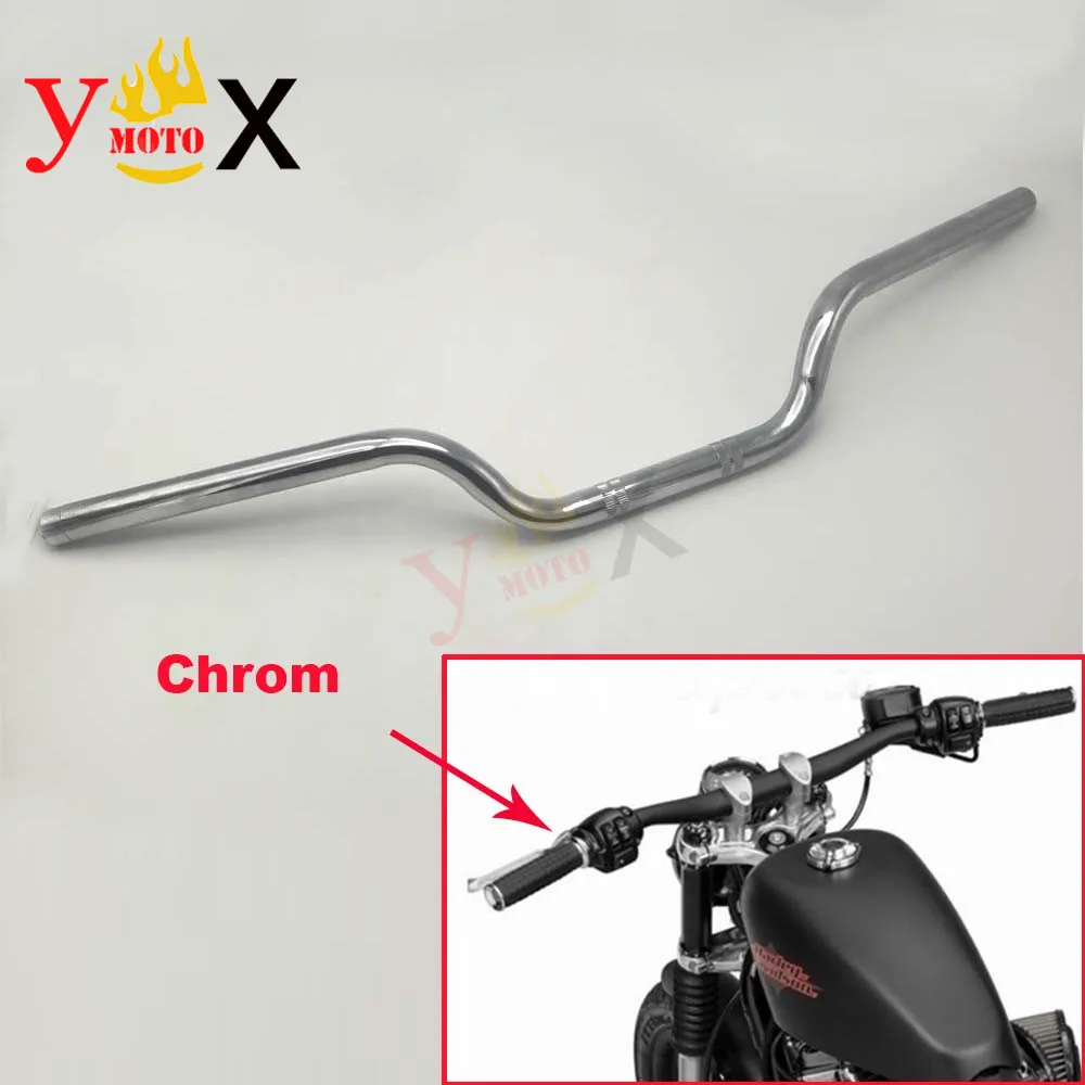 Мотоциклетный хромированный руль 22 мм 7/8 дюйма для Yamaha XS400 XS500 XS650 XS750 XS850 XS1100 Honda CB 750