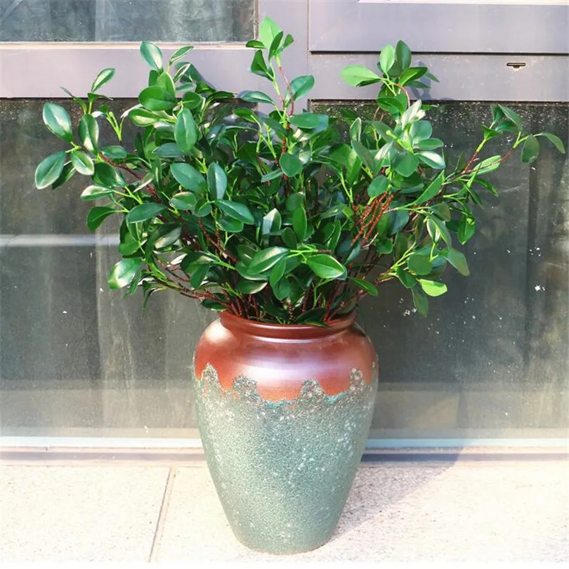 55pcs Artificial Milan Tree Braches Silk Green Murraya Stems Leaf Plant for Decorative Greenery | Дом и сад