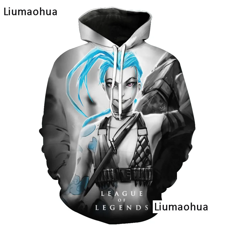 Liumaohua бренд League of Legends толстовки с капюшоном принтом спортивные костюмы A