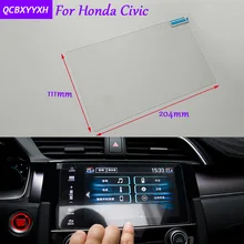 Автомобильный Стайлинг 9 дюймов gps навигационный экран Стеклянная Защитная пленка-стикер для Honda Civic авто аксессуары управление ЖК-экраном