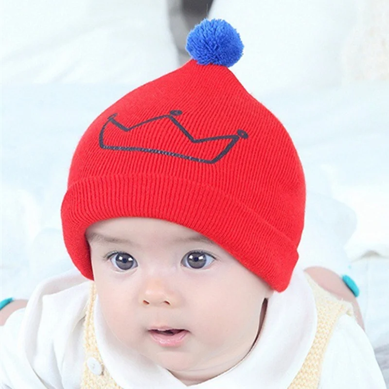 Вязаные вязанные крючком шапки-бини для новорожденных с короной; сезон осень-зима; теплая Милая шапка с помпоном; H4