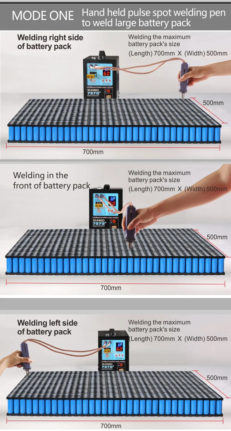 SUNKKO 737G + точечная сварочная батарея с сварочной ручкой Максимальная толщина 0,35 мм