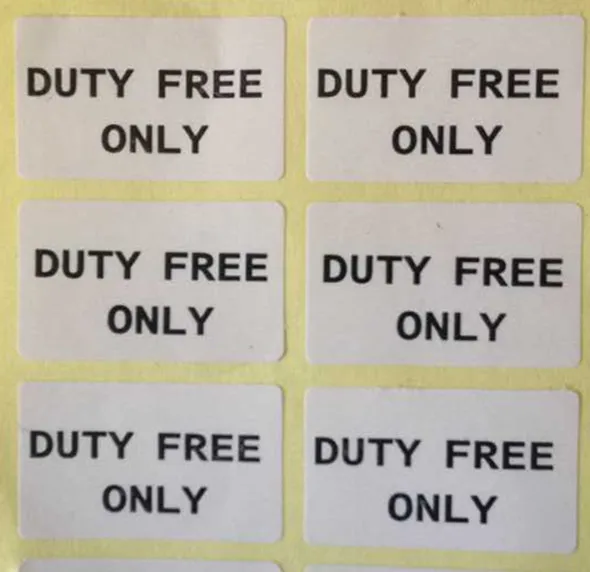 Мм 2000 этикеток/партия DUTY FREE только 25x15 мм Самоклеющаяся наклейка товар № yu08 Бесплатная доставка