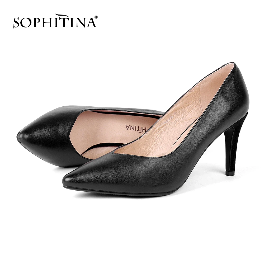 SOPHITINA/Новинки 2019г. Пикантные туфли лодочки в испанском стиле из натуральной кожи.