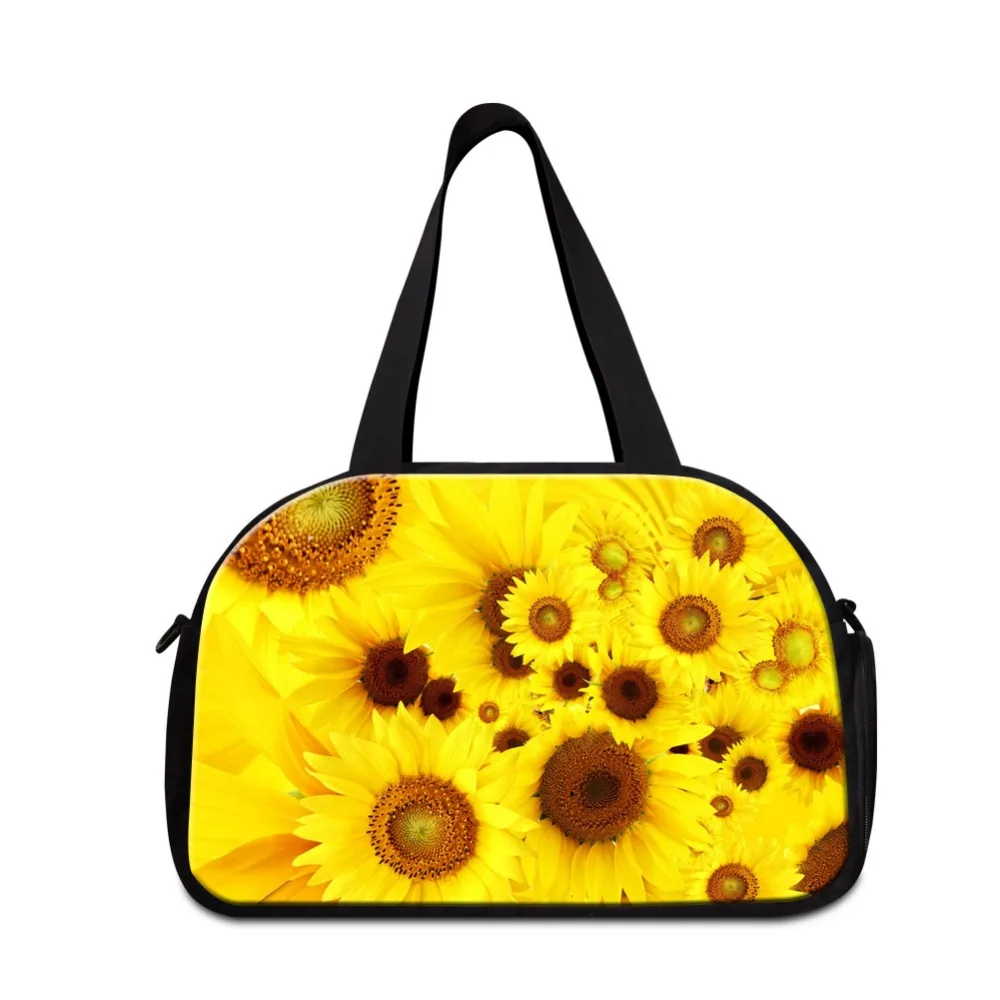 

Flower Shoulder medium sized travel bags for Women Floral best ladies tote duffle bag girls sporty bags good tote travel bags
