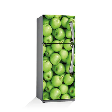 3d Diy Green Apple Wall Sticker Selfadhesive Refrigerator Sticker