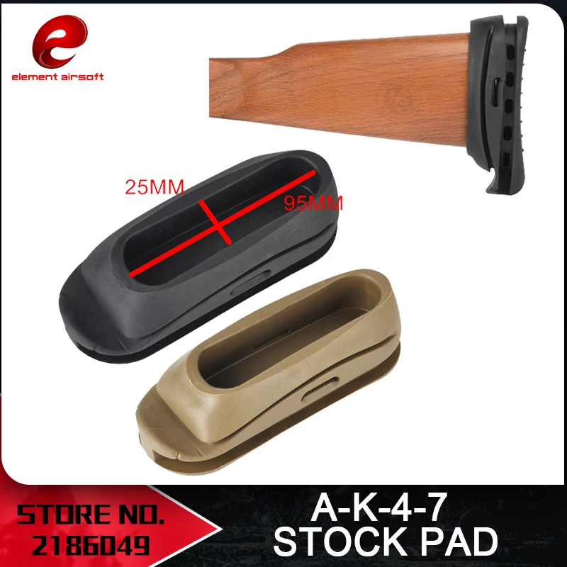 

Element Airsoft Tactical eAK47 Recoil Pad Stock Butt Shockproof Silicone Rubber For softair Gun Accessories 47 Recoil Pad OT0401