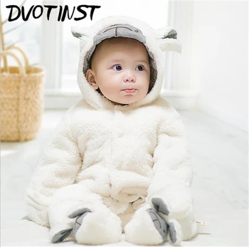

Dvotinst Baby Girls Boys Winter Clothes Full Sleeves Animals Plush Rompers Set Jumpsuit Outfit Infant Halloween Toddler Costume