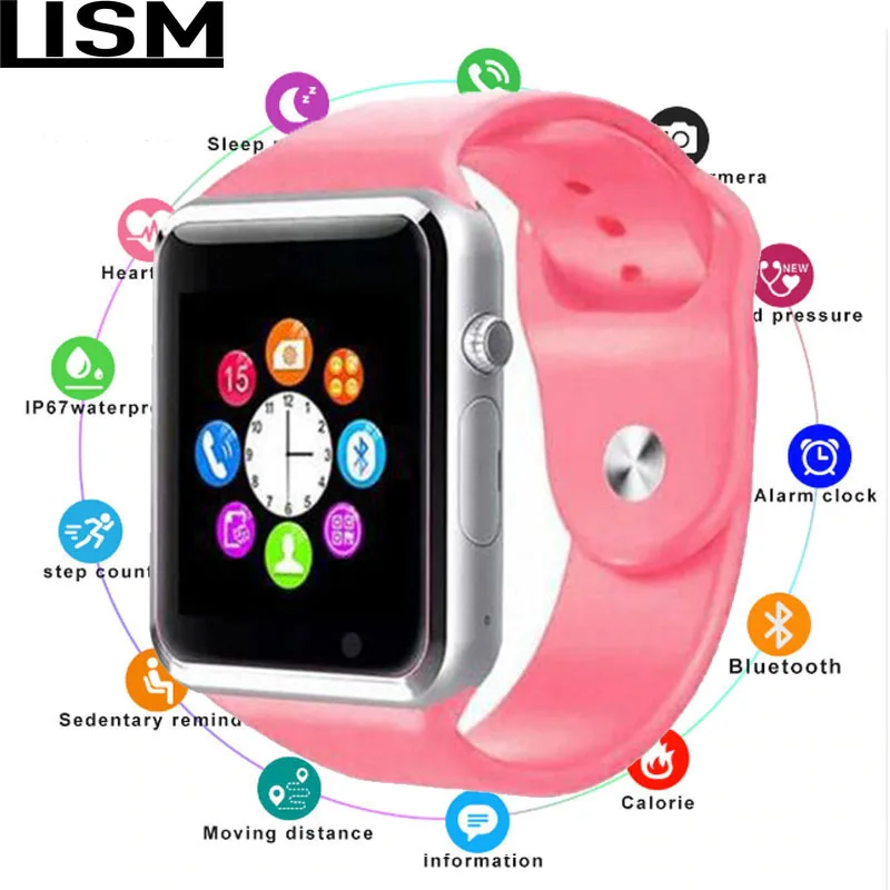 

Smart Watch Bluetooth Dial/Answer TF SIM Card Camera Fitnesse Tracker sleep Monitor Bracelet For Android IOS Xiaomi HUAWEI pkZ60