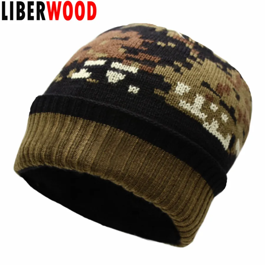 LIBERWOOD Men Special Force Winter Beanies Camouflage Tactical Operator