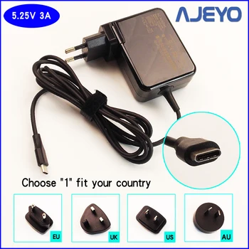 

AJEYO 5.25V 3A USB-C TYPE-C Ac Power Adapter Battery Charger For HP PROMO 608 G1 Z8500 7.86 EAGLE PRT 1.0 4GB/64 4GB/128 HSPA PC